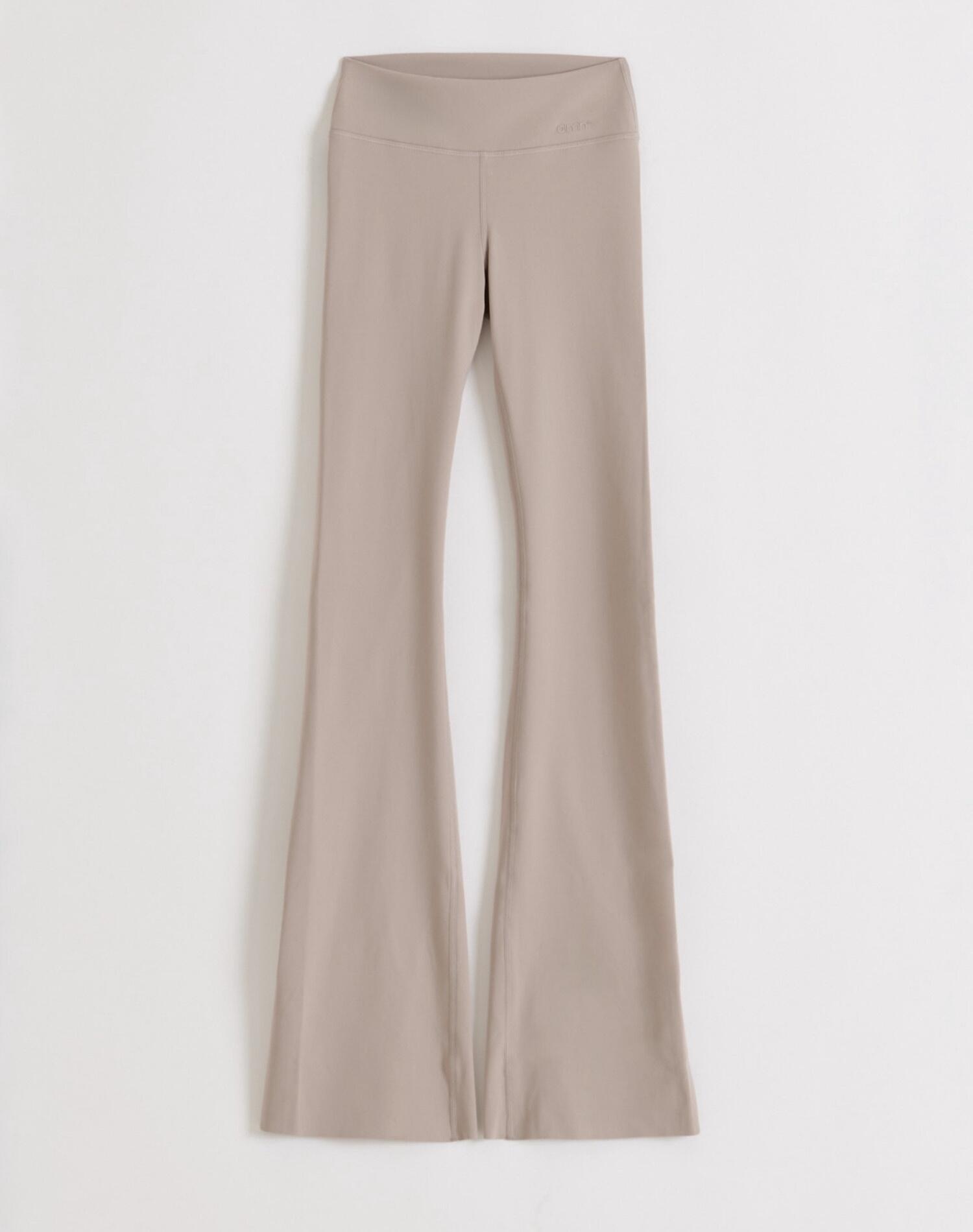 Leggings da Donna Gamba Svasata Vita Media Sense Argilla Scura 4/4