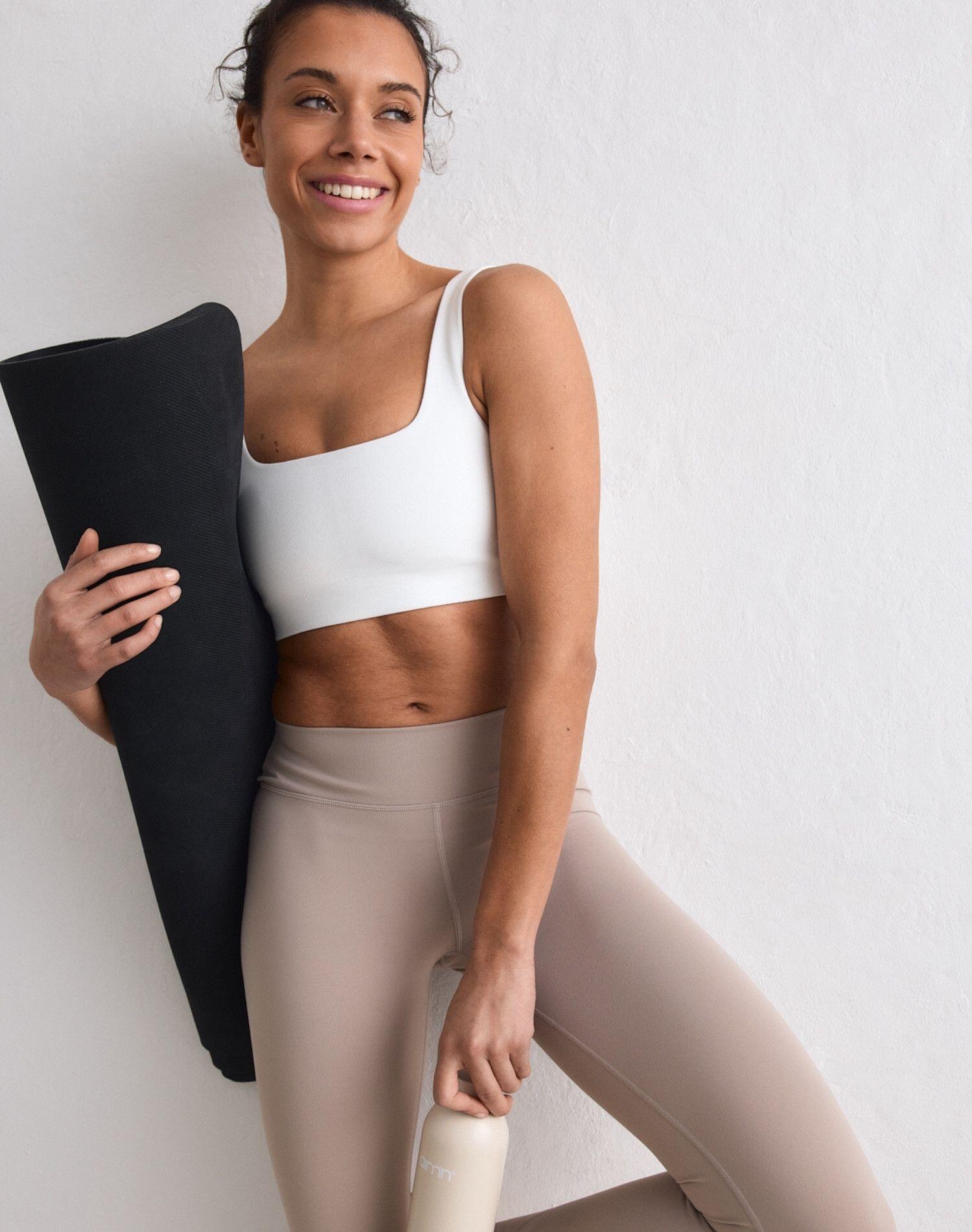 Mallas Mujer Cepilladas Tiro Medio Largo Completo Sense Arcilla Oscura 4/6