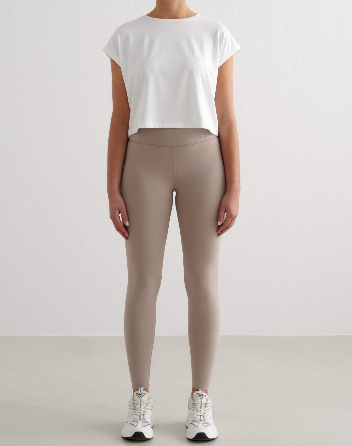 Femme Top d’entraînement Ultra-doux Séchage rapide Soft Basic Roll Sleeve Blanc 4/6