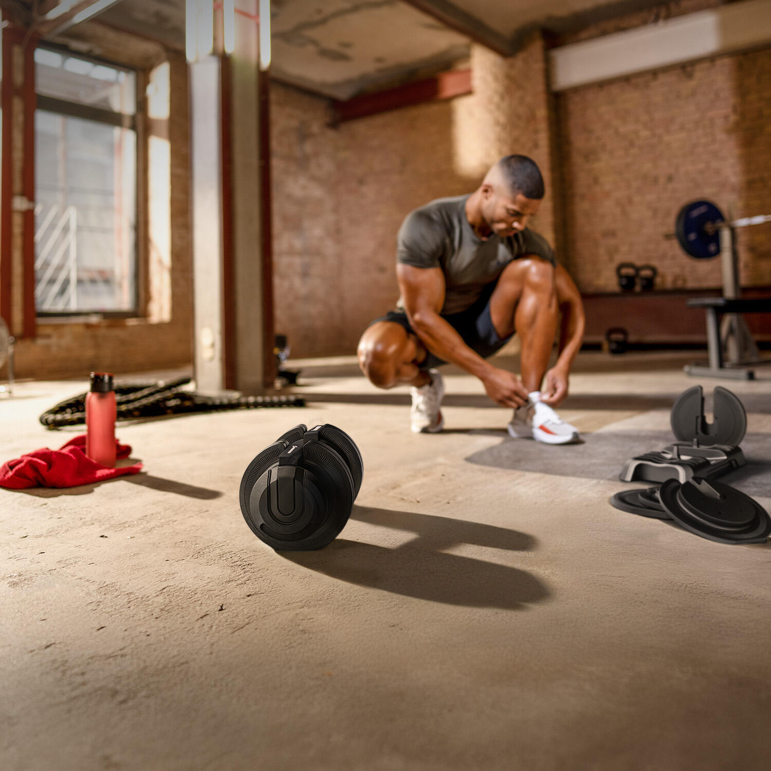Sportstech Ironmate Mancuerna 1,5–24 kg – Ajustable y Ahorra Espacio 5/7