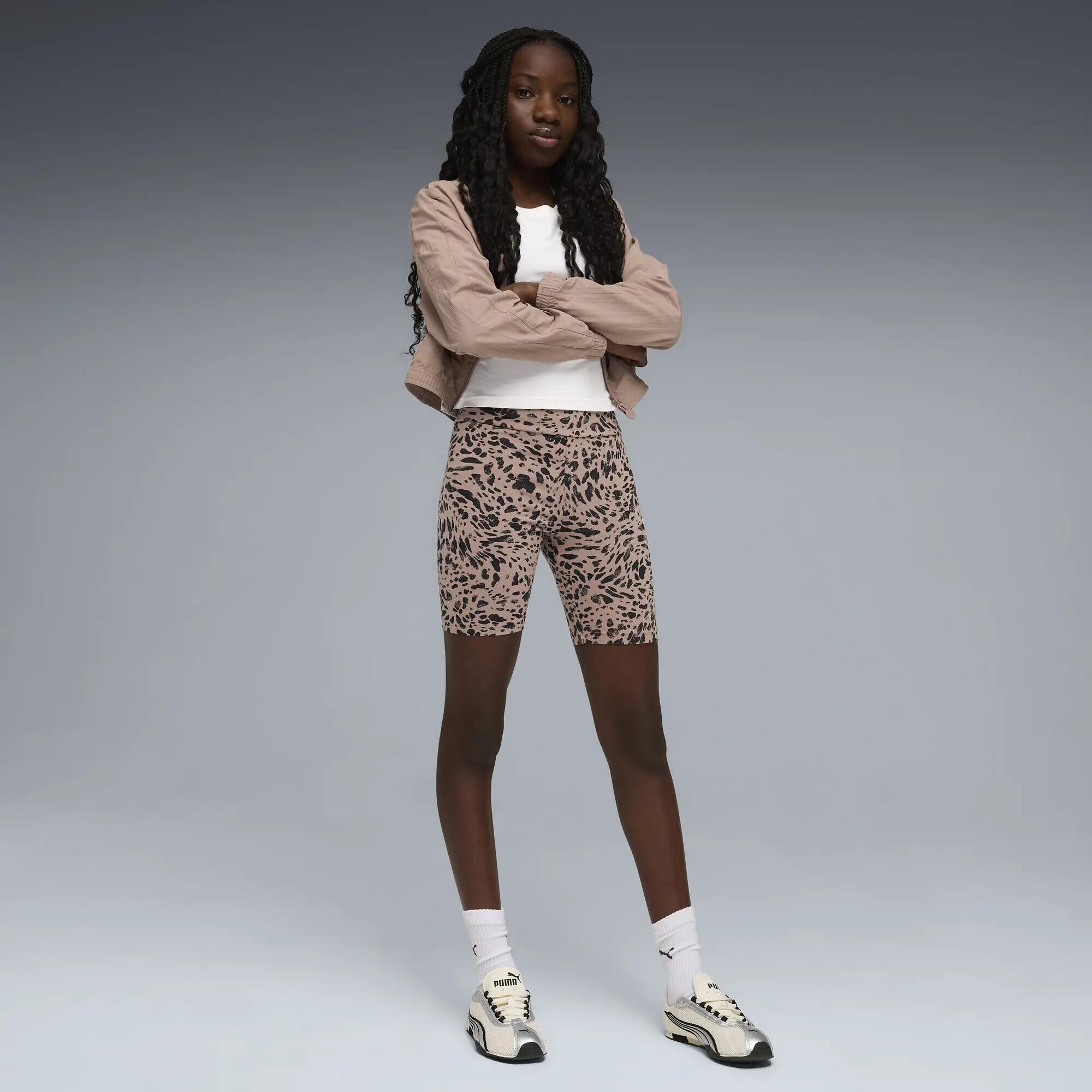 Graphic Animal Printed Short Leggings Youth PUMA 4/5