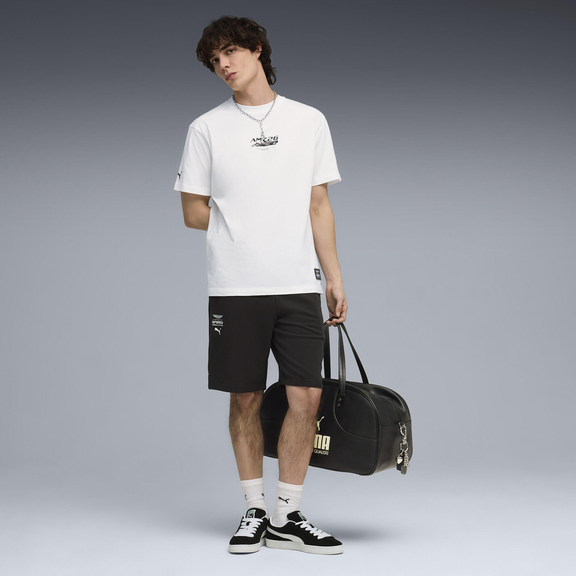 Shorts PUMA x ASTON MARTIN ARAMCO F1® TEAM Essentials da uomo PUMA 4/5