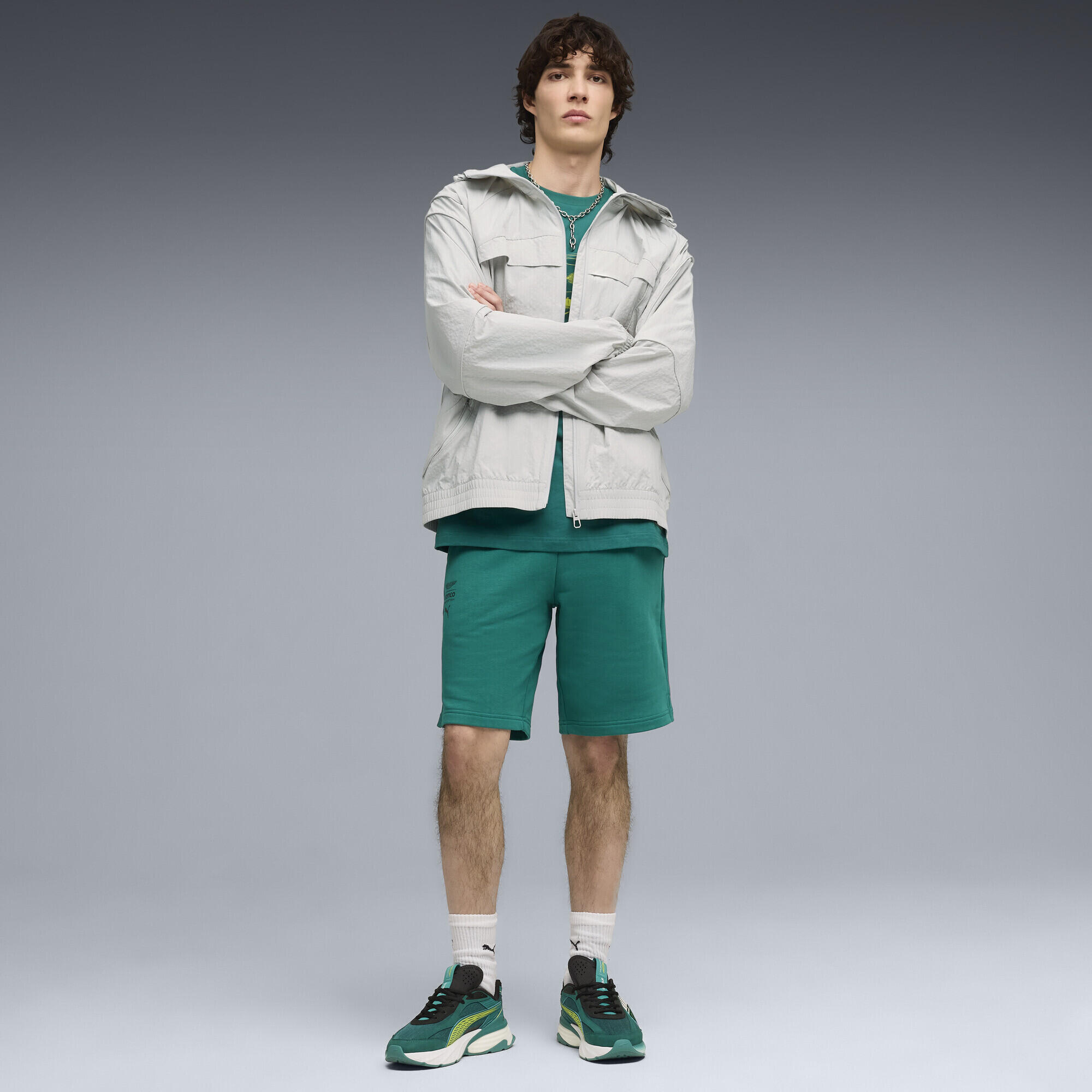 Shorts PUMA x ASTON MARTIN ARAMCO F1® TEAM Essentials da uomo PUMA 4/5