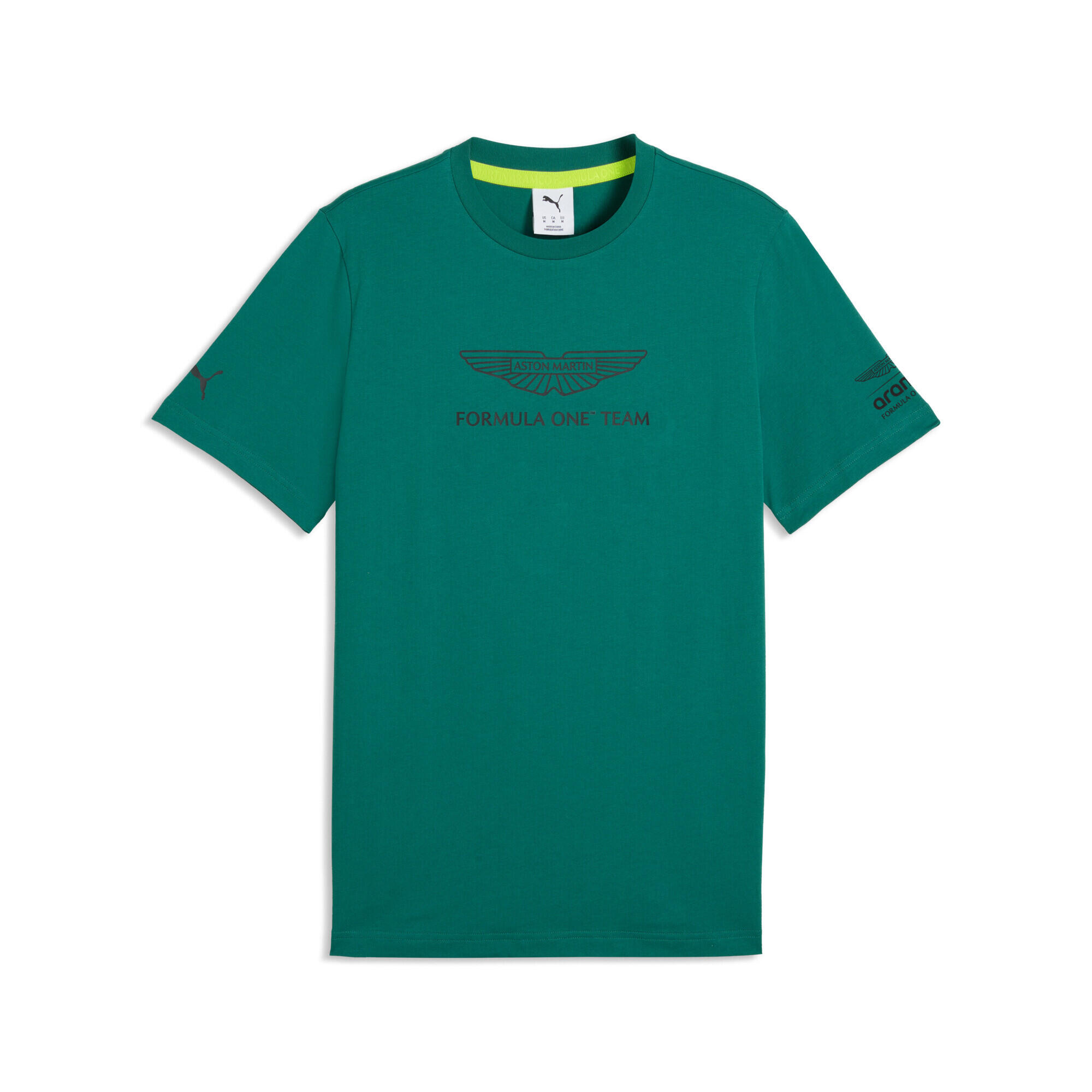 Tricou bărbați logo mâneci brandate Essentials, verde PUMA