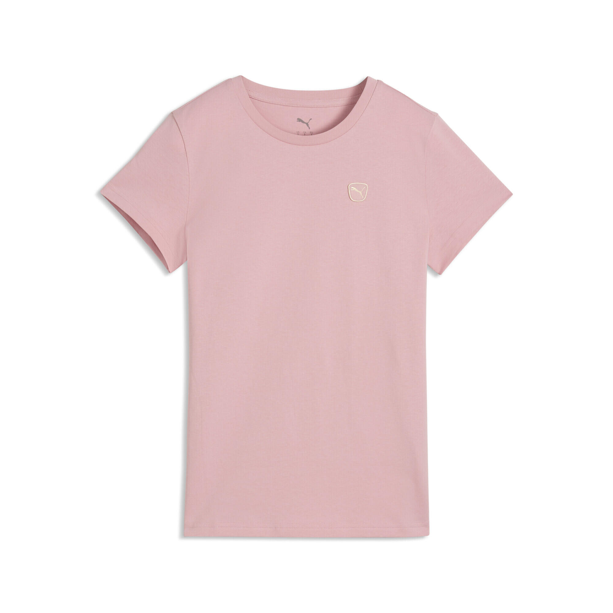 Tricou femei logo mic, Essentials Elevated, roz deschis PUMA