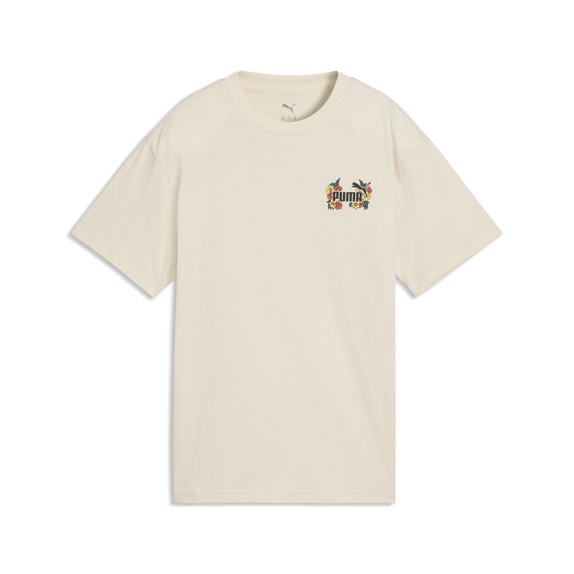 Tricou fete mânecă scurtă croială lejeră Mid 90S Relaxed Graphic, crem PUMA