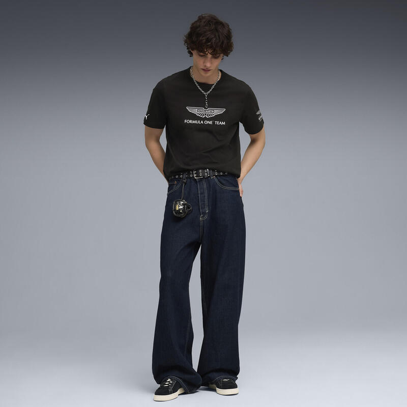 Tricou bărbați logo mâneci brandate Essentials, verde PUMA