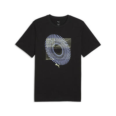 T-shirt met circulaire print voor heren puma