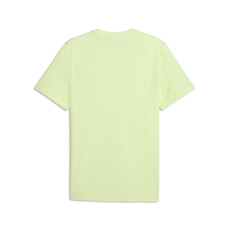 Tricou bărbați grafică geometrică, alb PUMA