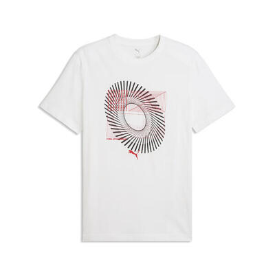 T-shirt met circulaire print voor heren puma