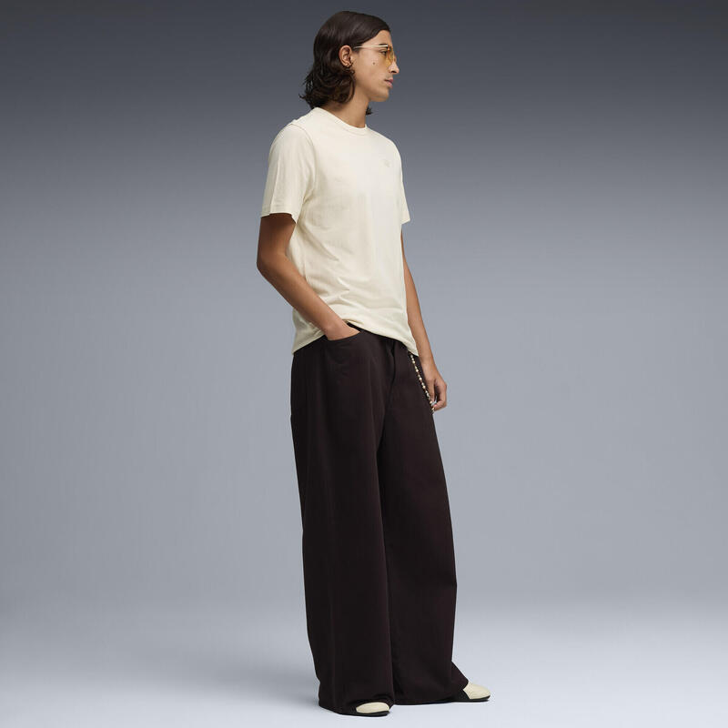 Tricou bărbați mânecă scurtă Essentials Elevated, alb murdar PUMA