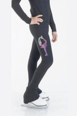 Schaatsbroek - biellmann roze verloop