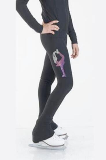 Pantalon de patinage - Biellmann Rose dégradé