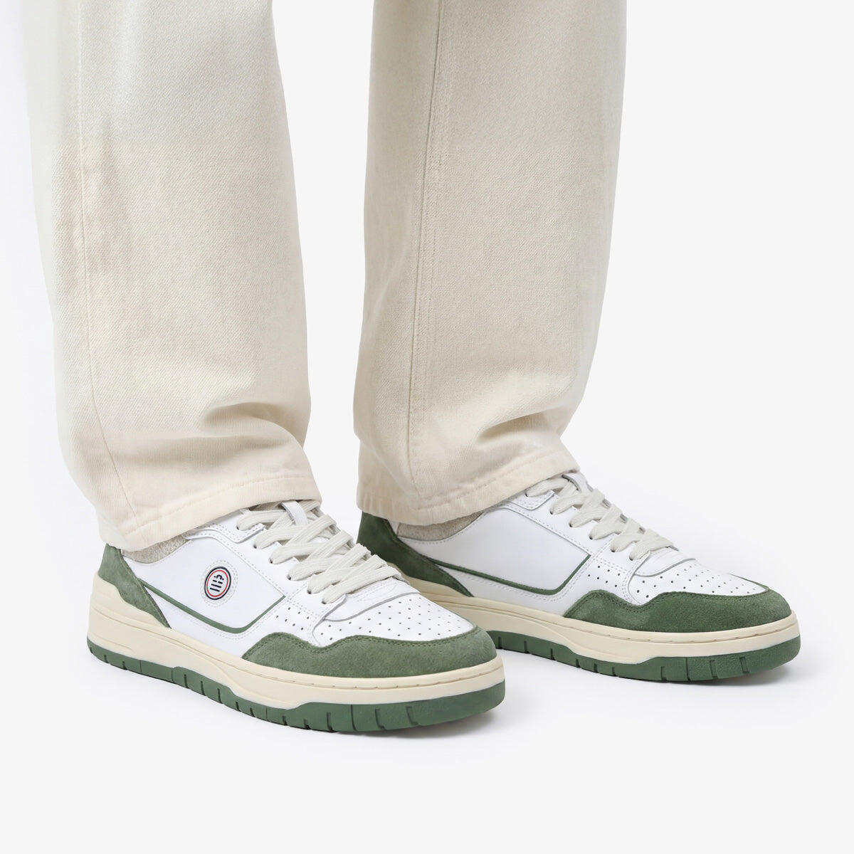 Sneakers La Vernaz bicolore verde oliva 2/6
