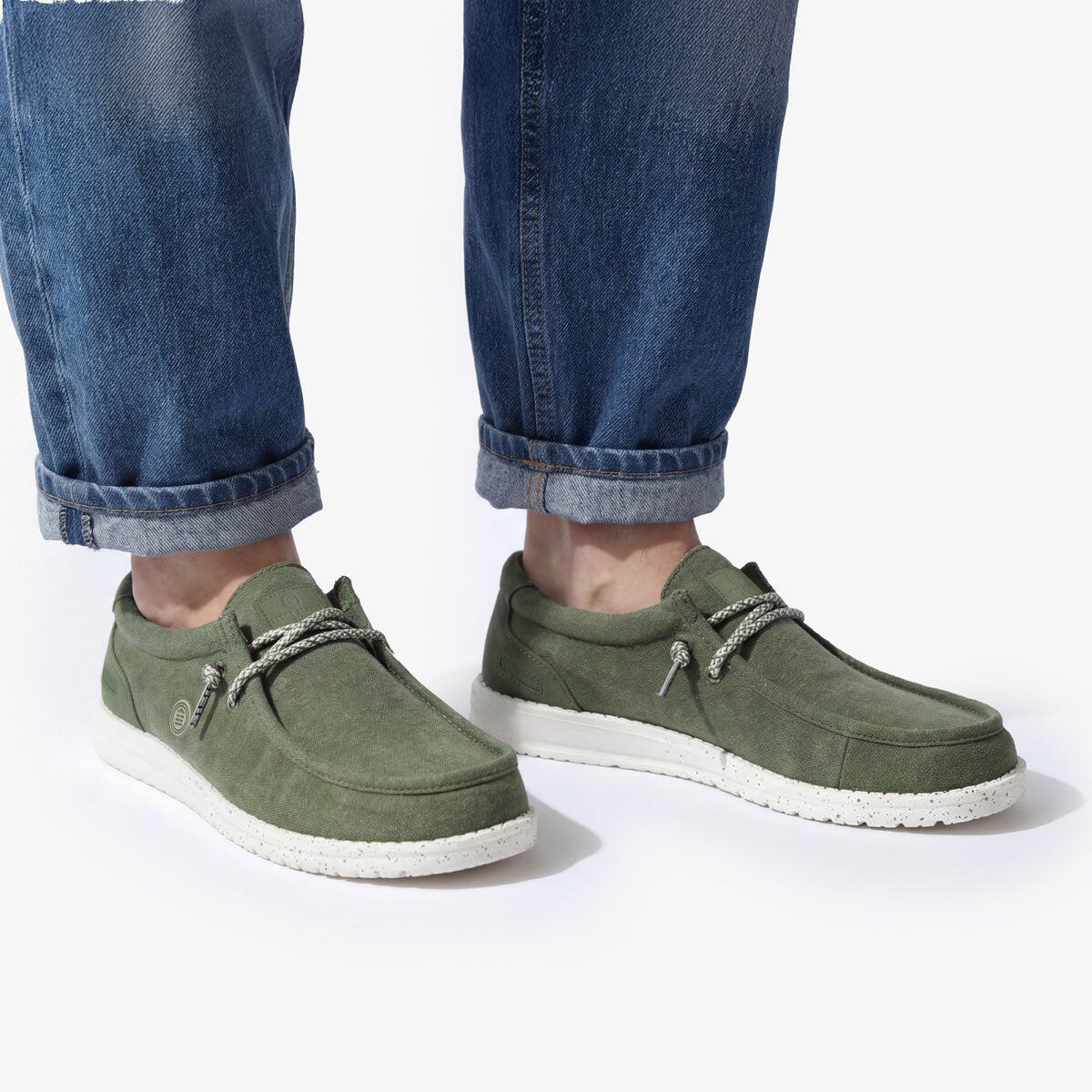Scarpe da barca Saint-Jean verde oliva 2/6