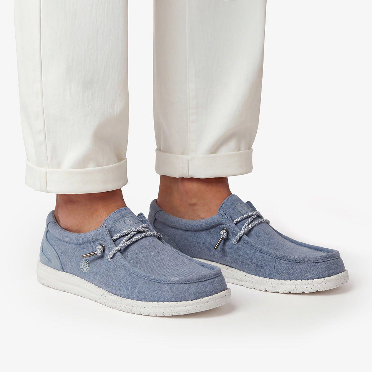 Zapatos náuticos Saint-Jean azul denim 2/6