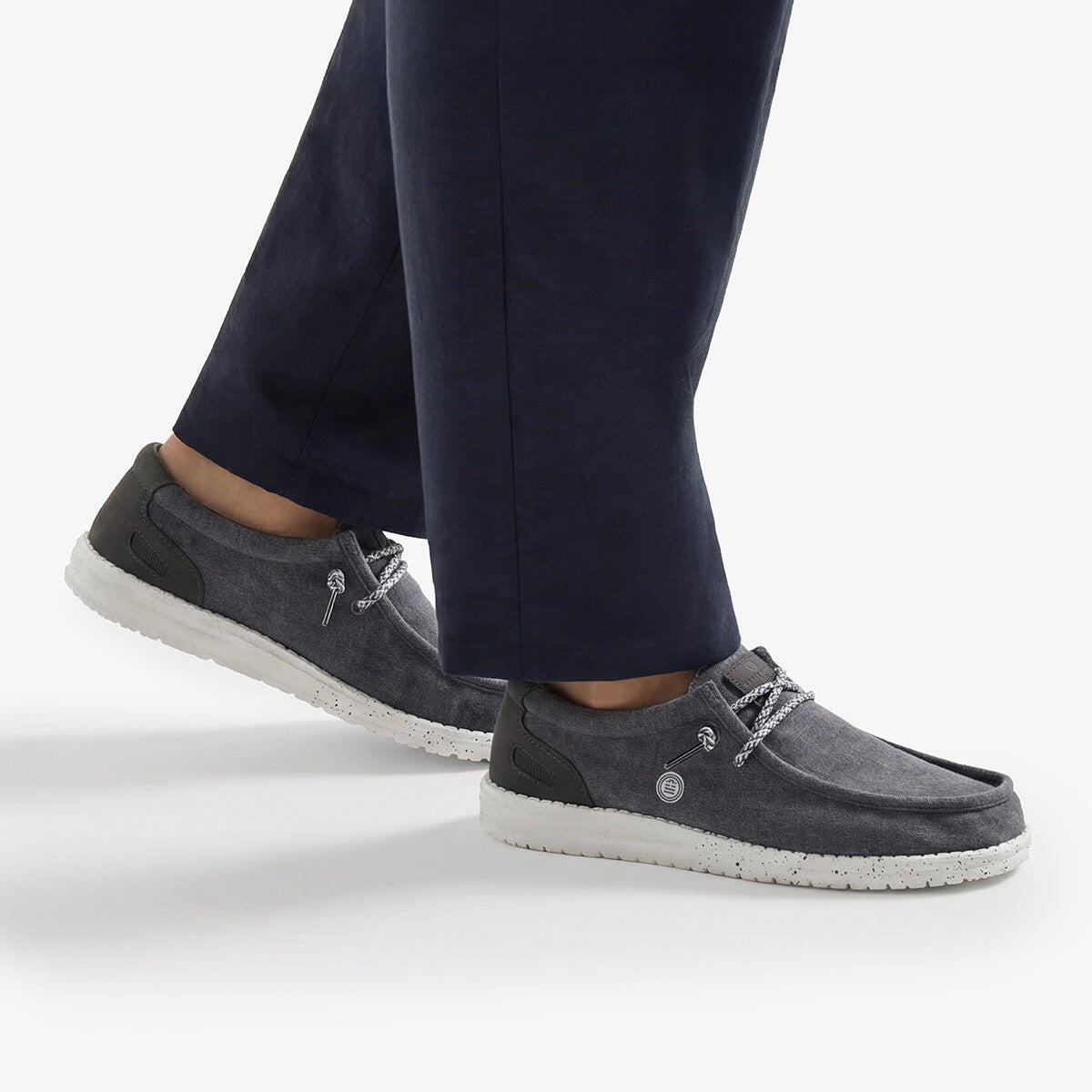 Zapatos náuticos Saint-Jean gris carbón 2/6