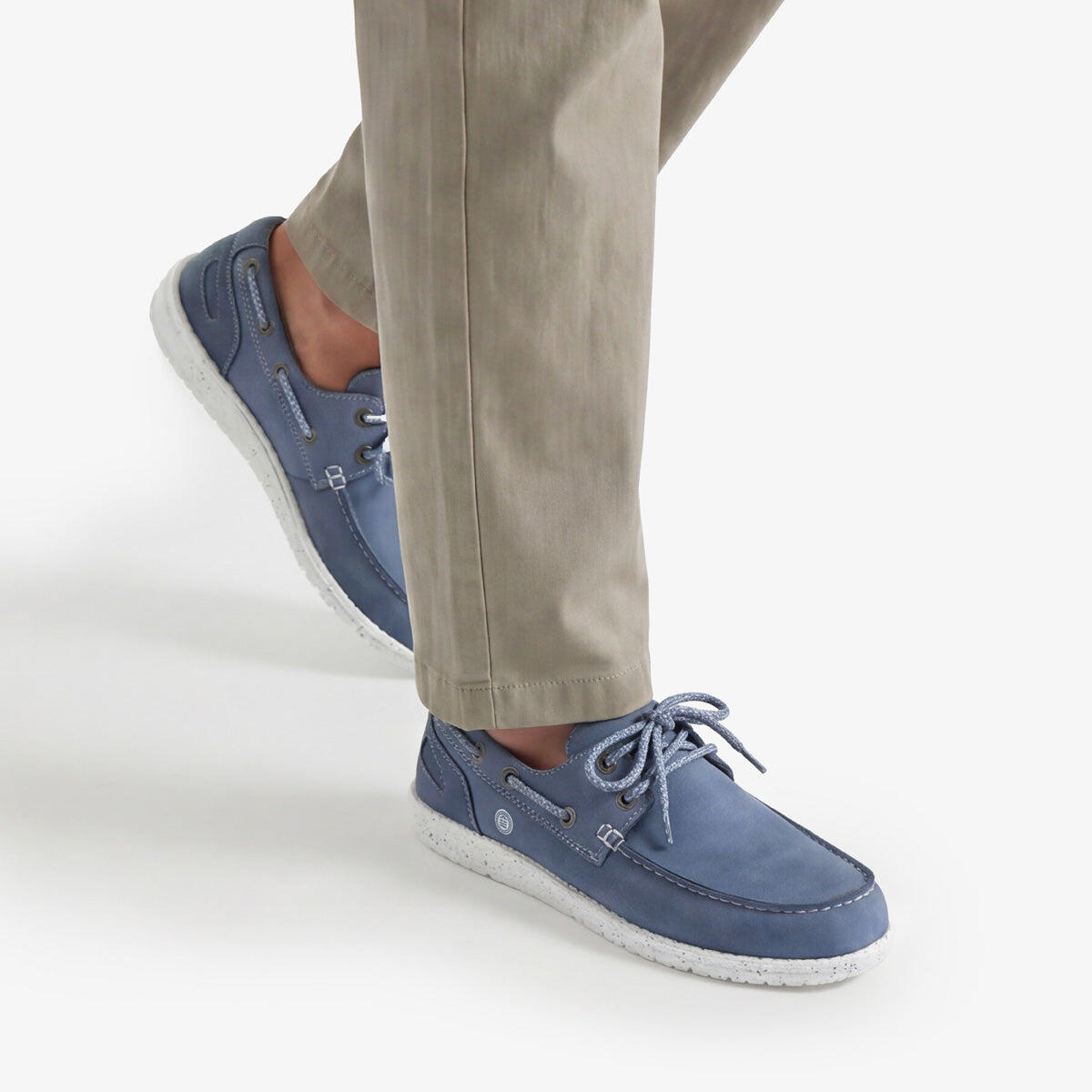 Scarpe da barca Socoa blu jeans in nabuk 2/6