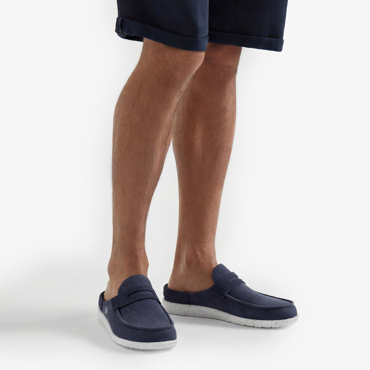 Mules mocassini Bidart blu navy 2/6