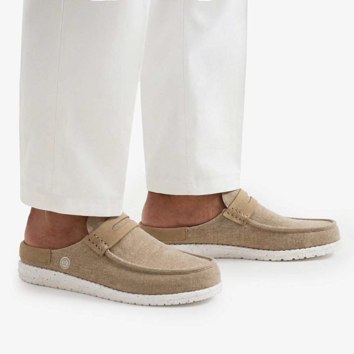 Mules mocassini Bidart beige 2/6