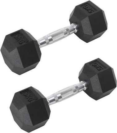 2 x 5 kg Professionelle Sechskant-Hanteln FF