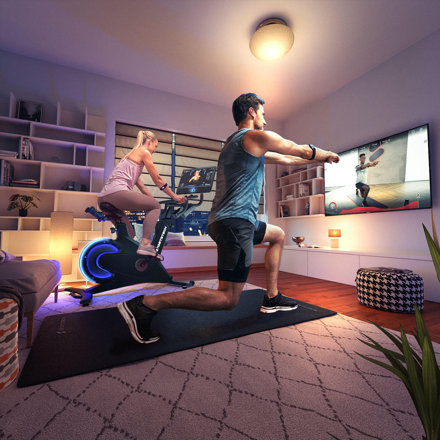 Sportstech Speedbike sBike | Pantalla táctil 21,5" | Feedback LED | Cursos 3/8