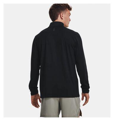 Camiseta Under Armour Qualifier Run 1/2 Zip Negra 2/7