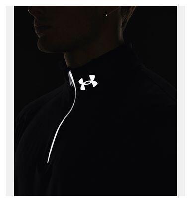 Camiseta Under Armour Qualifier Run 1/2 Zip Negra 5/7