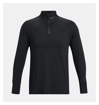 Camiseta Under Armour Qualifier Run 1/2 Zip Negra 7/7