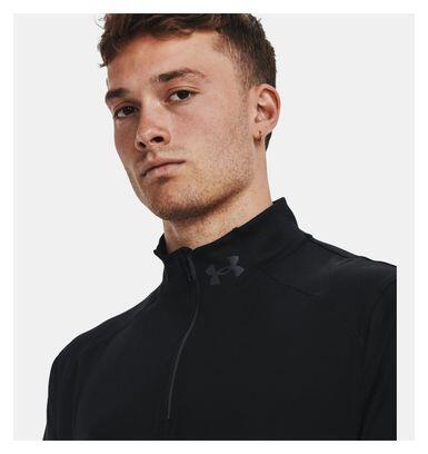 Camiseta Under Armour Qualifier Run 1/2 Zip Negra 4/7