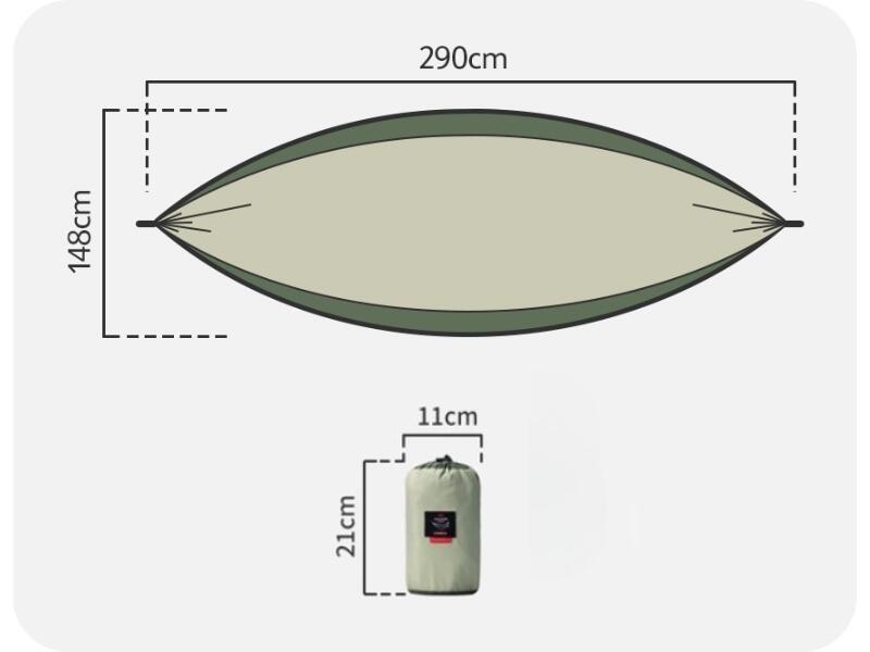 Naturehike lightweight camping hammock single 4/7