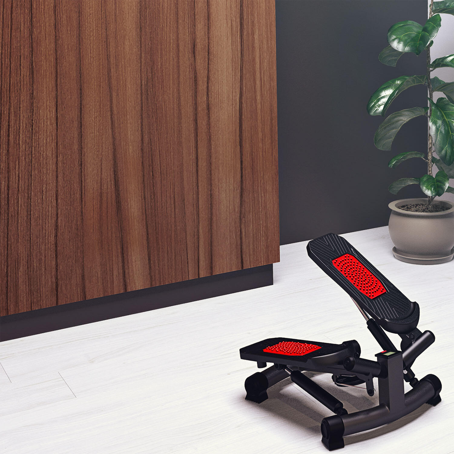 STX300 Twister Stepper mit Power Ropes, Drehstepper mit Multifunktions-Display 3/8