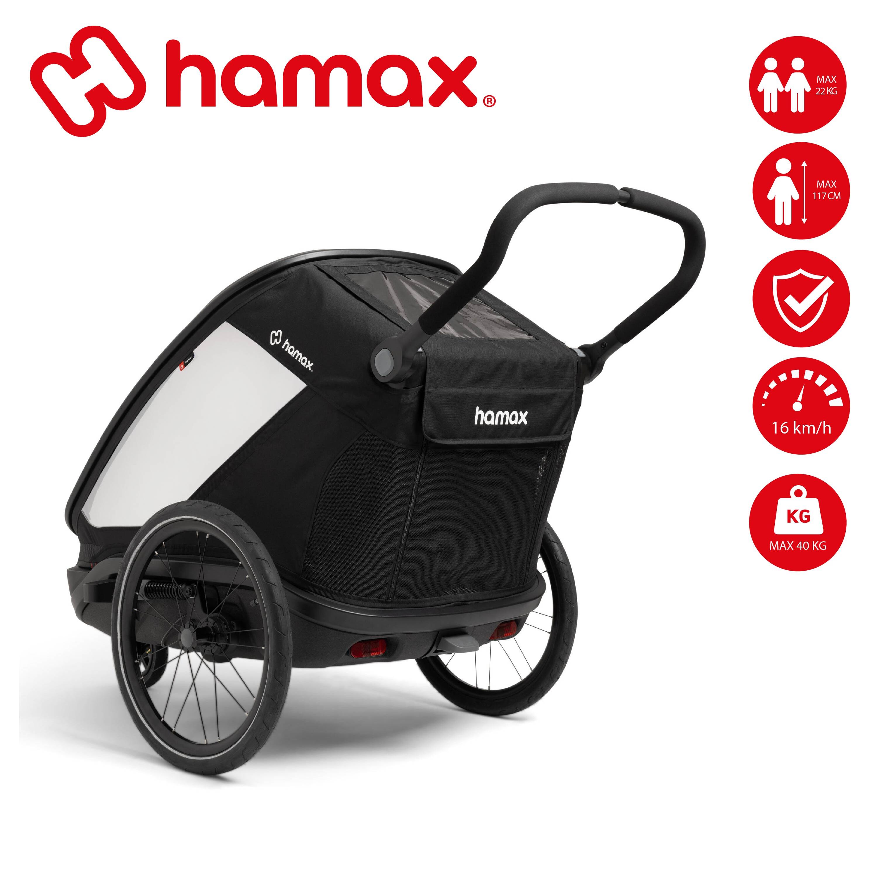 Remolque infantil de 2 plazas Hamax Outback Next 4/7