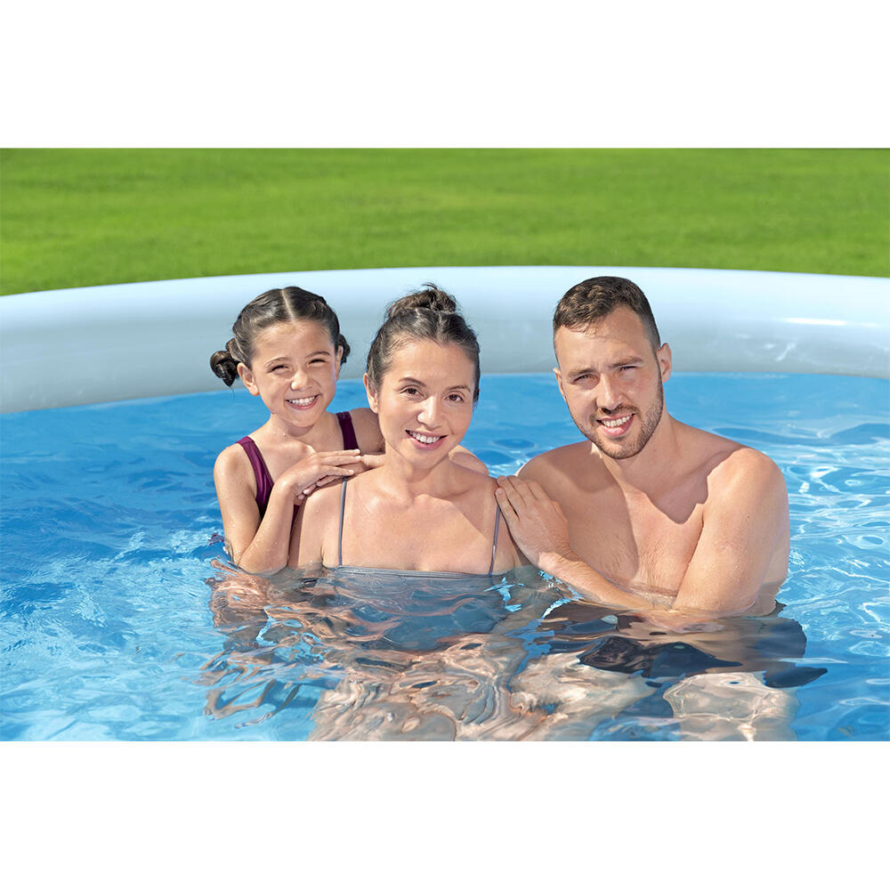 Bestway Fast Set rundes aufblasbares Auf stellpool-Set 457 x 84cm 7/7