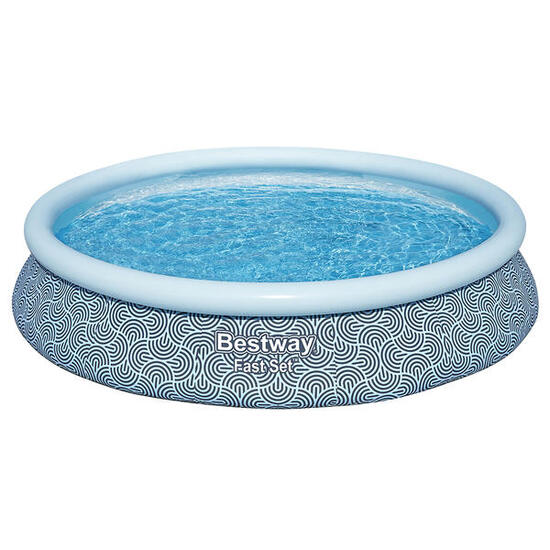 Bestway Piscine gonflable ronde hors sol Fast Set™ 4,57 m x 84 cm