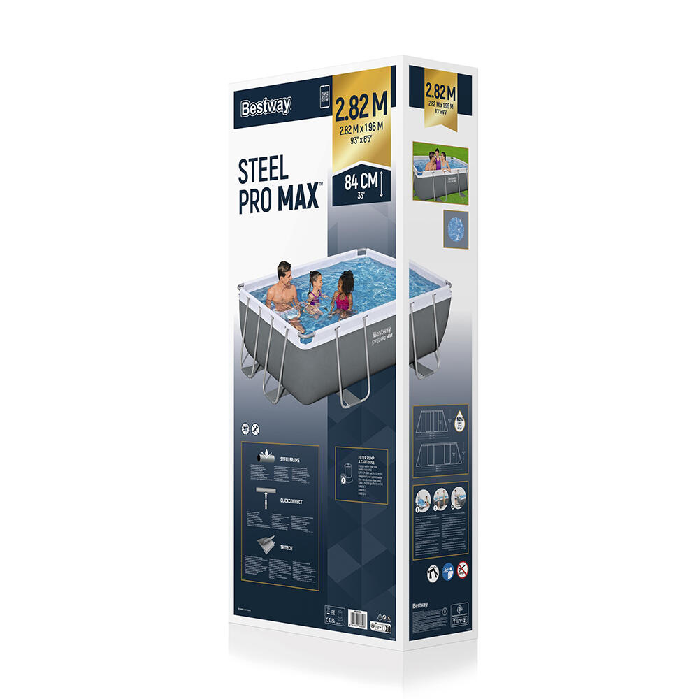 Bestway Power Steel Frame Pool-Set 282 x  196 x 84 cm 4/7
