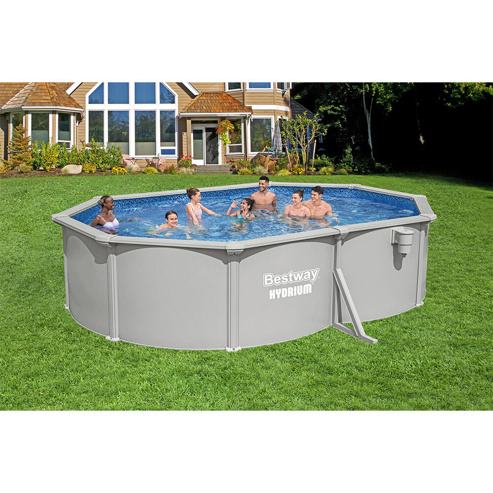 Bestway  Hydrium 5.00 m x 3.66 m x 1.22 m Oval Steel Wall Above Ground Pool Set 3/7