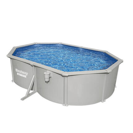 Bestway Hydrium 500 x 366 x 122cm ovale r Aufstellpool mit Stahlwand