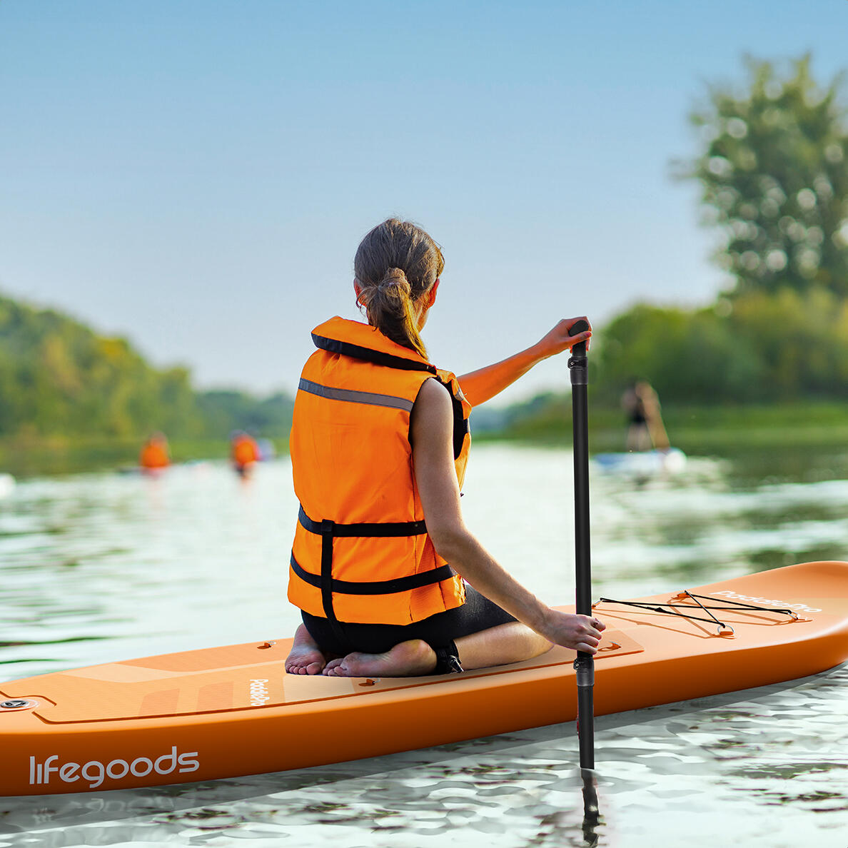 PaddlePro SUP Board - met zitje - opblaasbaar - 320cm - max 150kg - Oranje 2/5