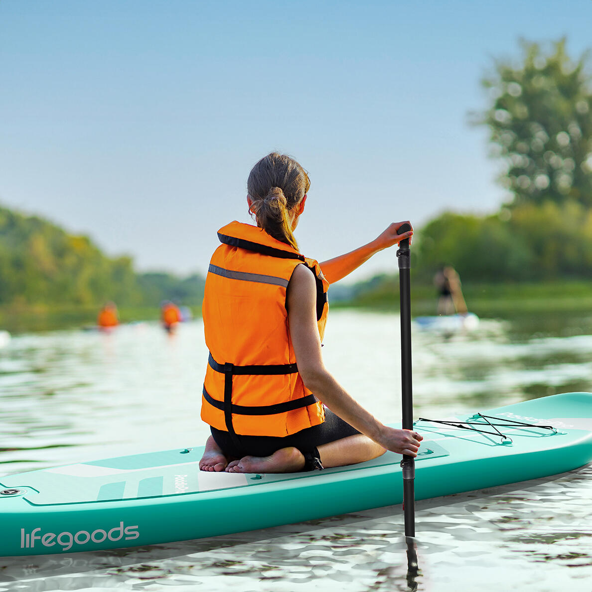 PaddlePro SUP Board - met zitje - opblaasbaar - 320cm - max 150kg - Groen 2/5