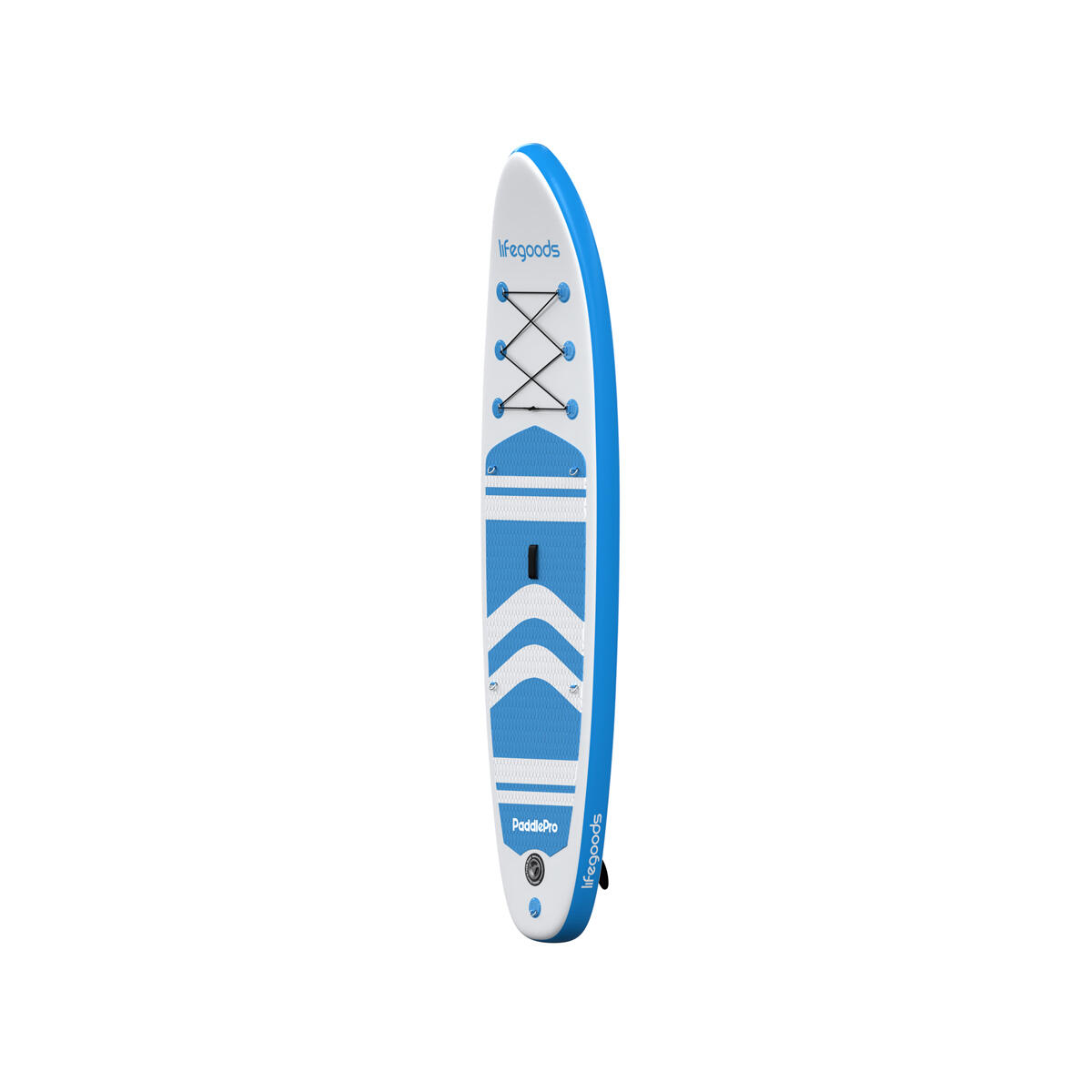 PaddlePro SUP Board - met zitje - 320cm - max 150kg - Wit/Lichtblauw 2/6