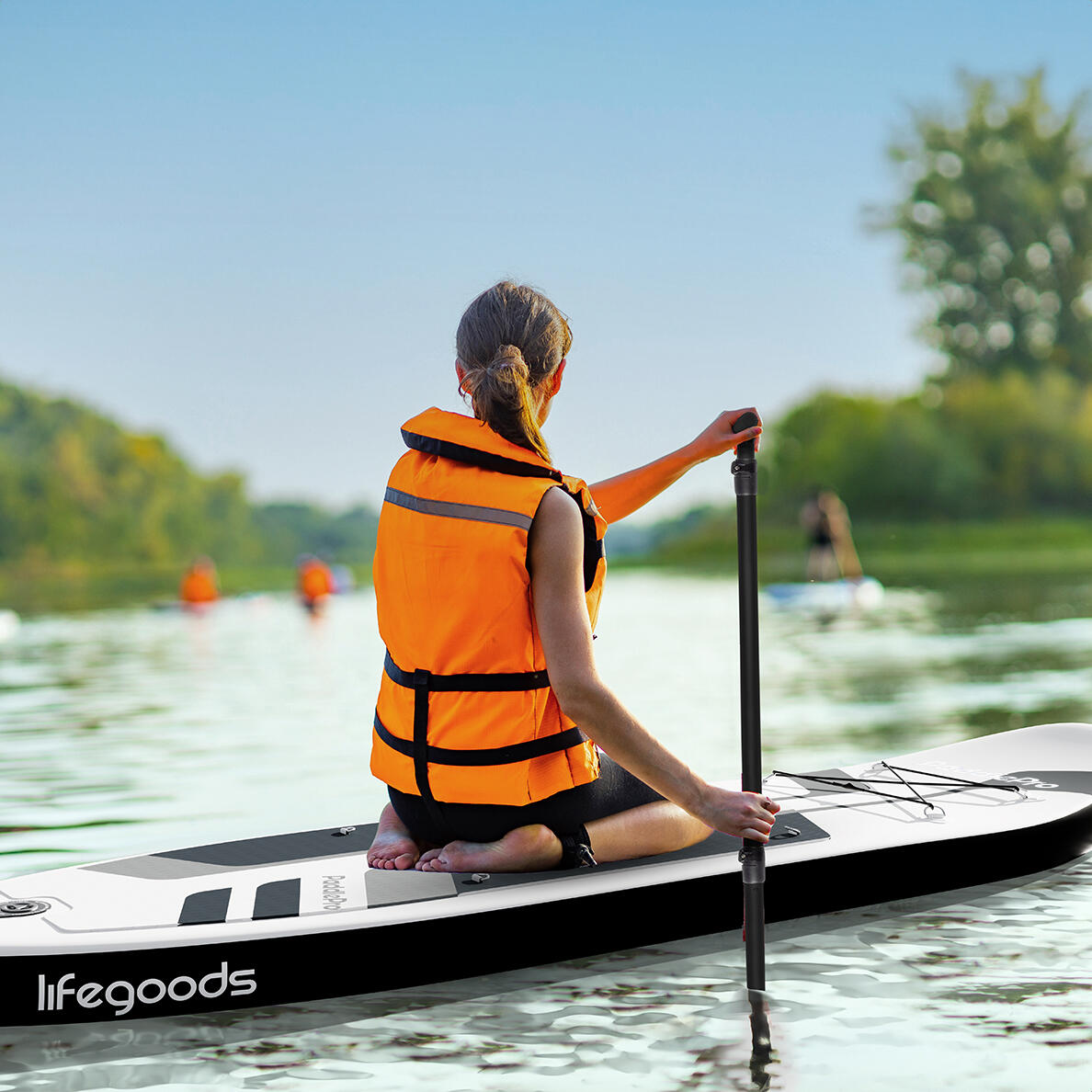 PaddlePro SUP Board - avec siège - gonflable - 320cm - max 150kg - Noir 2/5