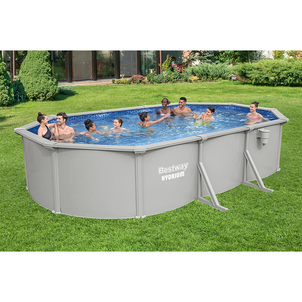 Bestway Piscine hors sol ovale à paroi e n acier Hydrium 610  x 366  x 122 cm 3/7