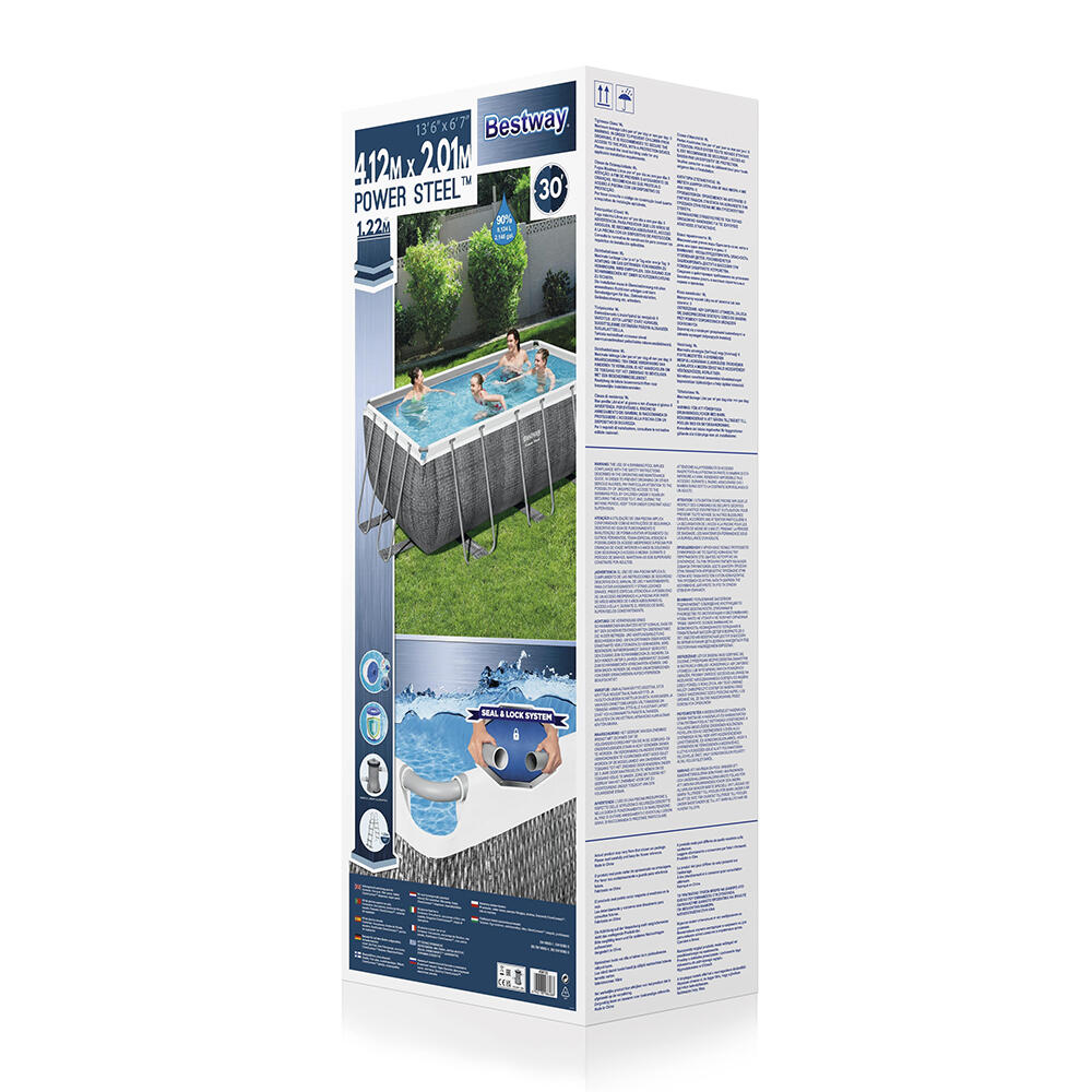 Bestway Power Steel Frame Pool-Set 412 x  201 x 122 cm 4/7
