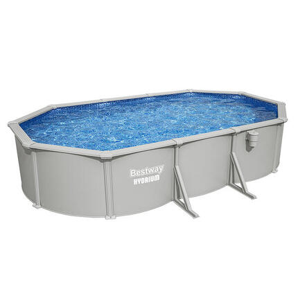 Bestway Hydrium 610 x 366 x 122 cm Ovale r Stahlwand-Aufstellpool