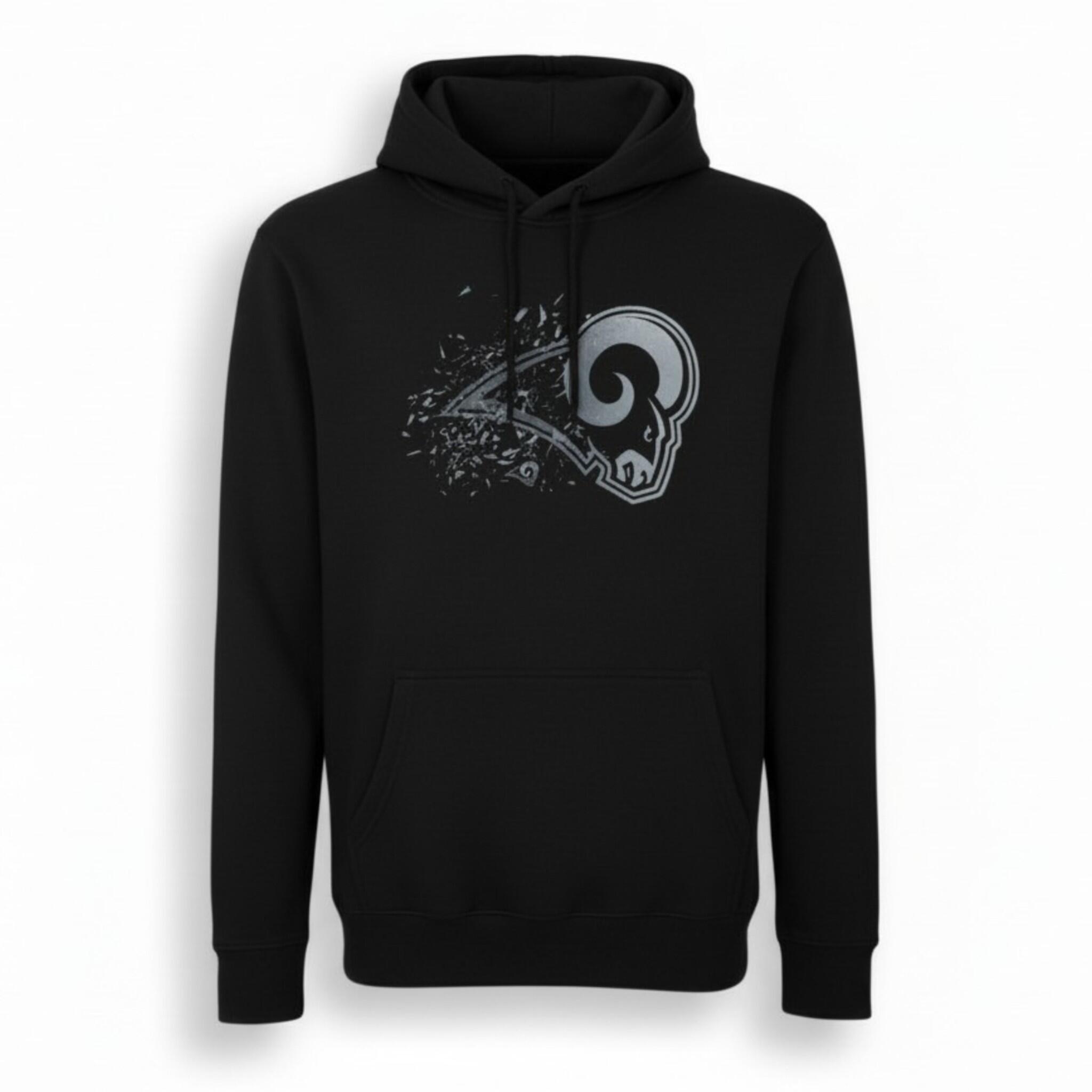 Pullover Hoodie Los Angeles Rams in Schwarz 1/2