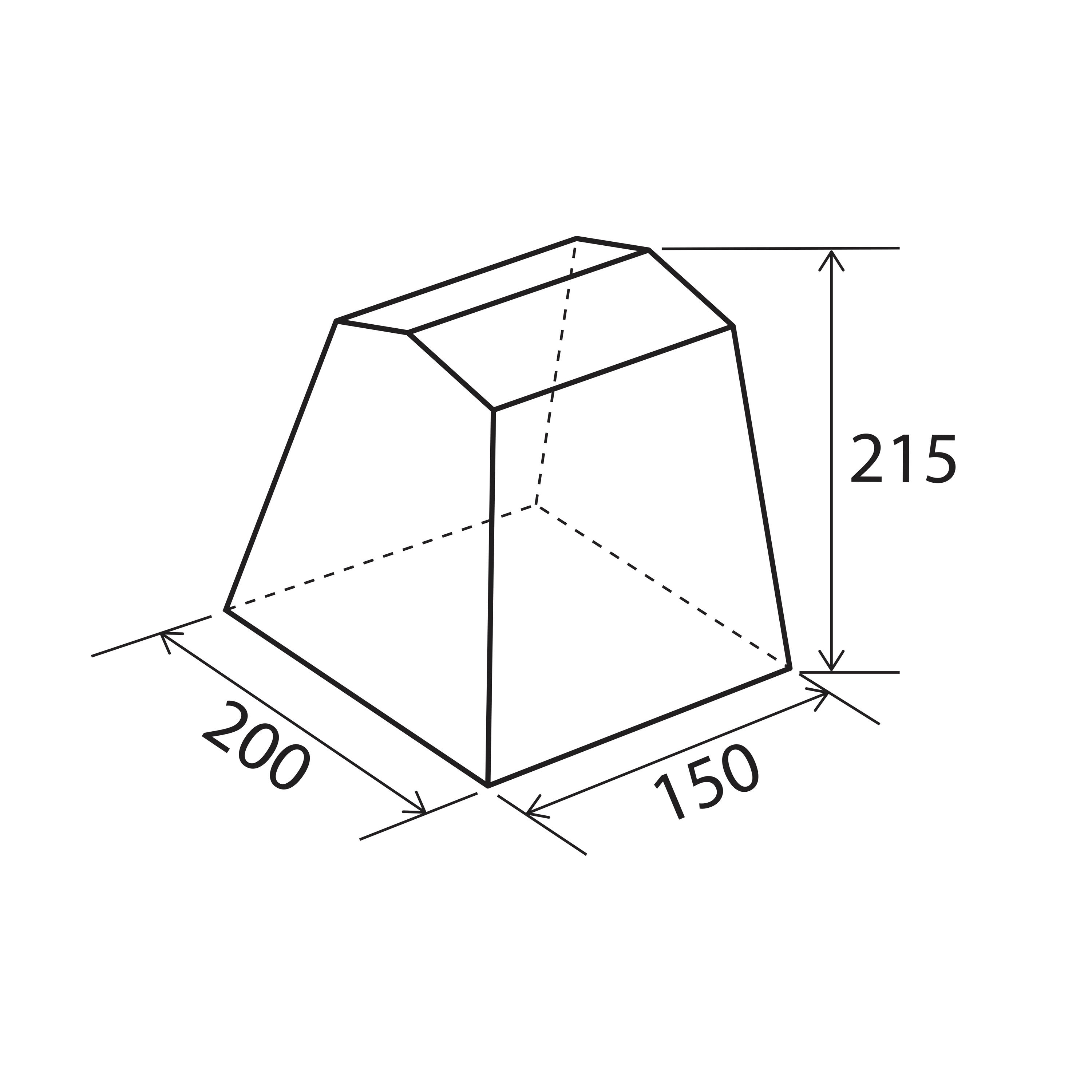 Tenda da cucina Gusto II NG per il deposito di attrezzature Campeggio Padiglione 7/7