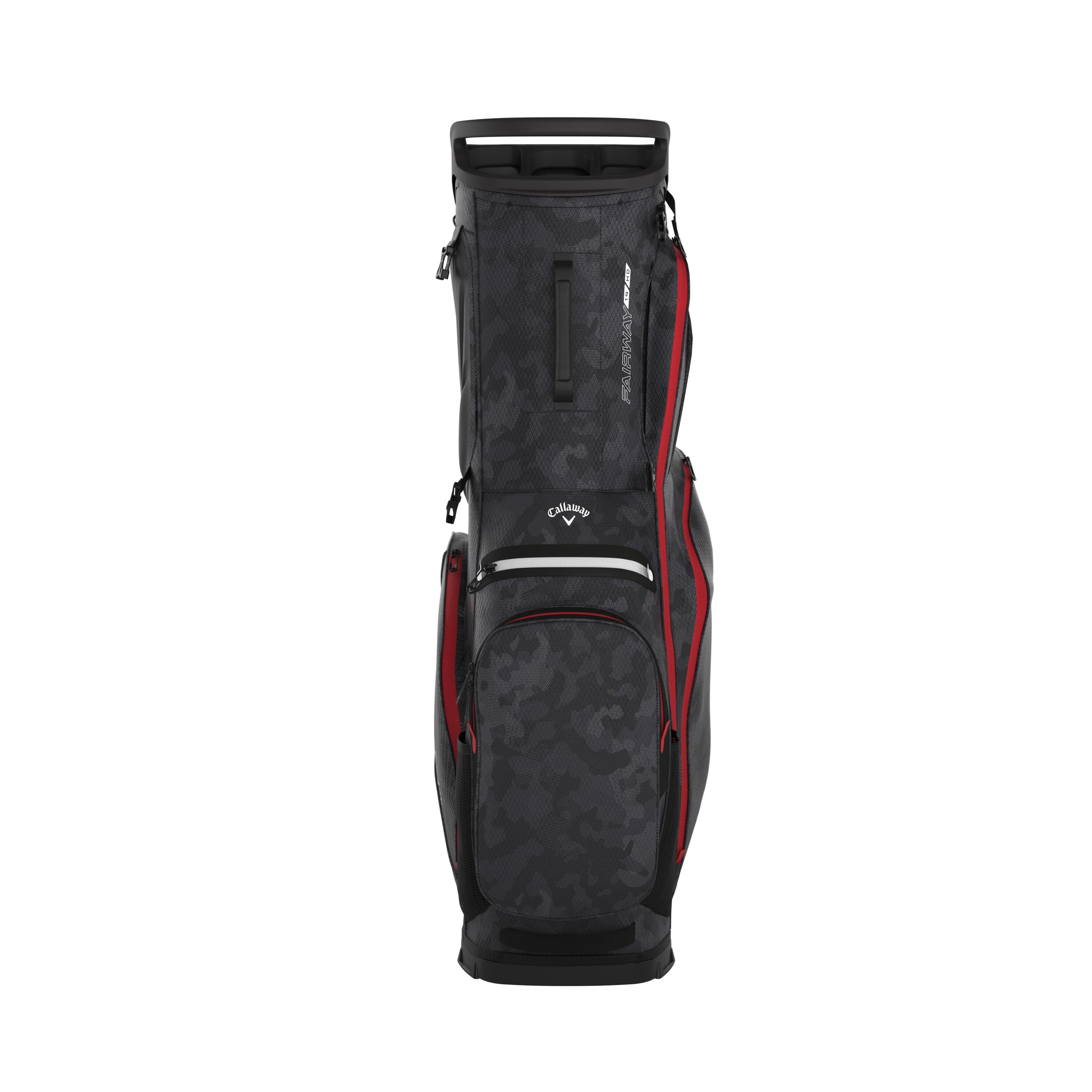Callaway Fairway 14 HD 26 Saco de golfe com tripé, camuflagem preto/vermelho 4/4