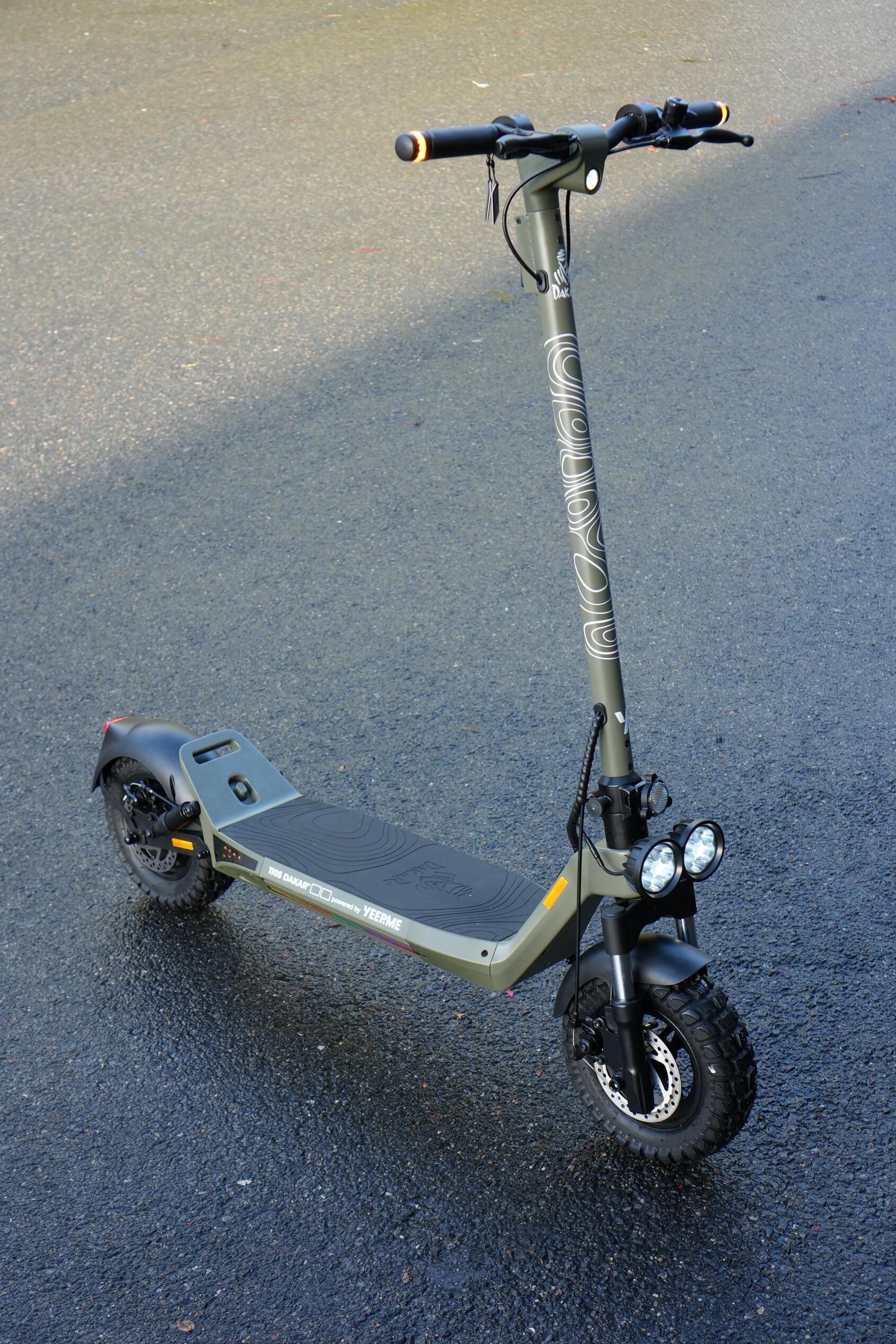 Trottinette électrique YEEP.ME DAKAR 110S SUV 11'' 1200W 50km NFC Gar 5 ans KAKI 2/7
