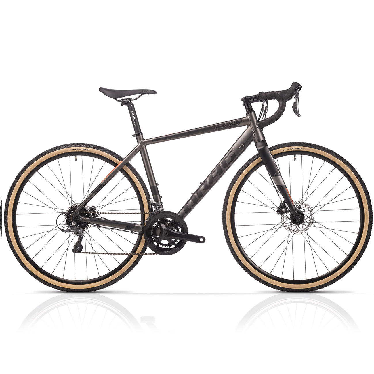 28" heren gravelbike STERRATO 3.0 Shimano CLARIS R2000 2 x 8 versnellingen 1/4